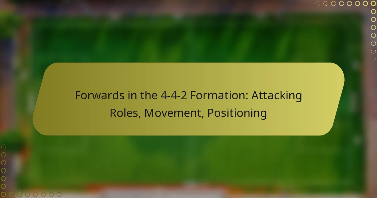 Forwards in the 4-4-2 Formation: Attacking Roles, Movement, Positioning